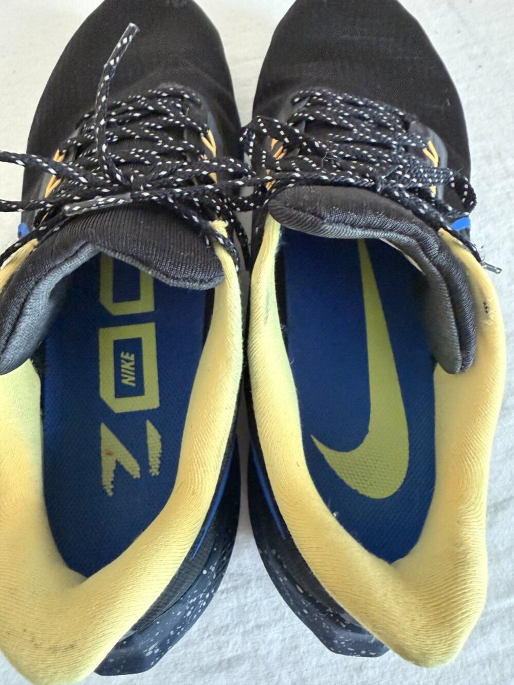 Nike Air Zoom Pegasus 39 Men's Size 11.5 Black Hyper Royal Speckled Sneakers - Picture 9 of 15